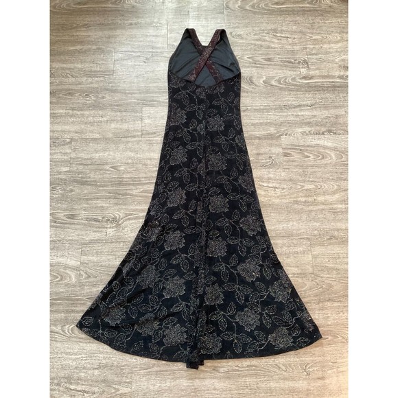 CACHE Vintage Evening Gown Made in USA Prom Dress‎ Gold Label Black Size Small - Picture 6 of 10